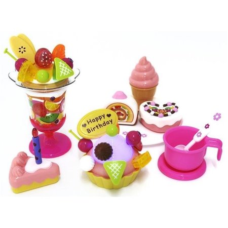 AZIMPORT AZImport PS730 Play Food Set with Cupcake; Cakes; Ice Cream & Sundae PS730